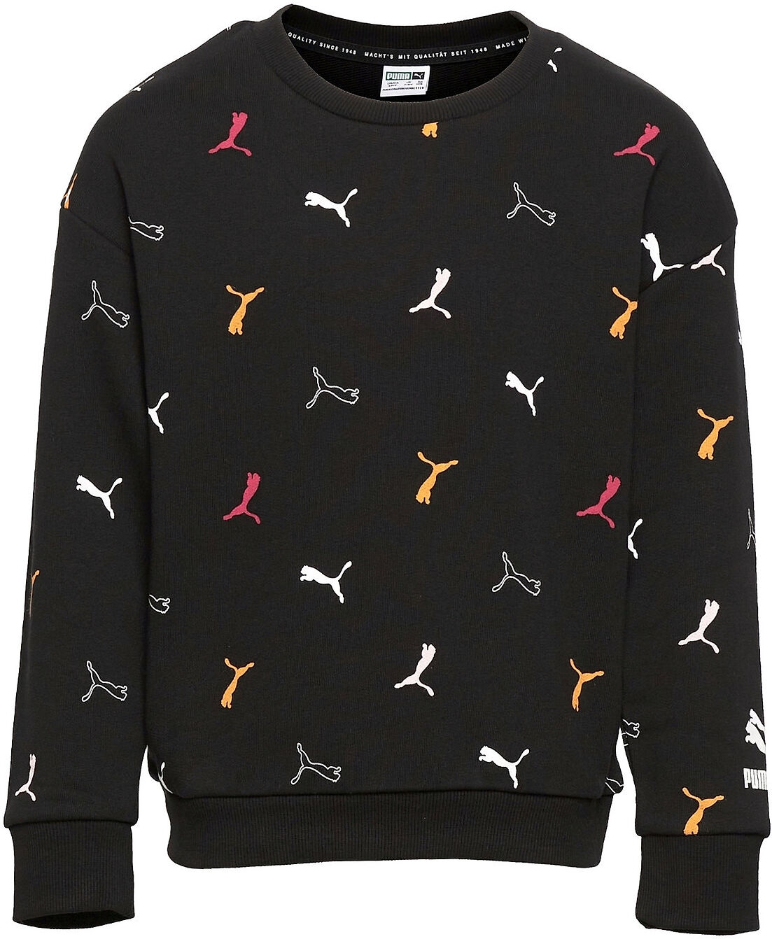 PUMA Classics Graphics Aop Crew G Sweat-shirt Genser Svart PUMA