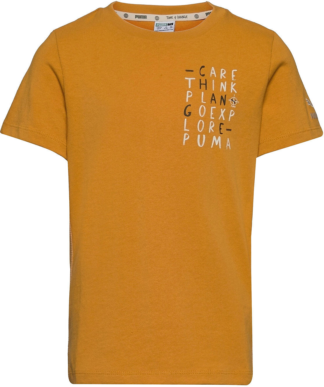 PUMA T4C Tee T-shirts Short-sleeved Gul PUMA