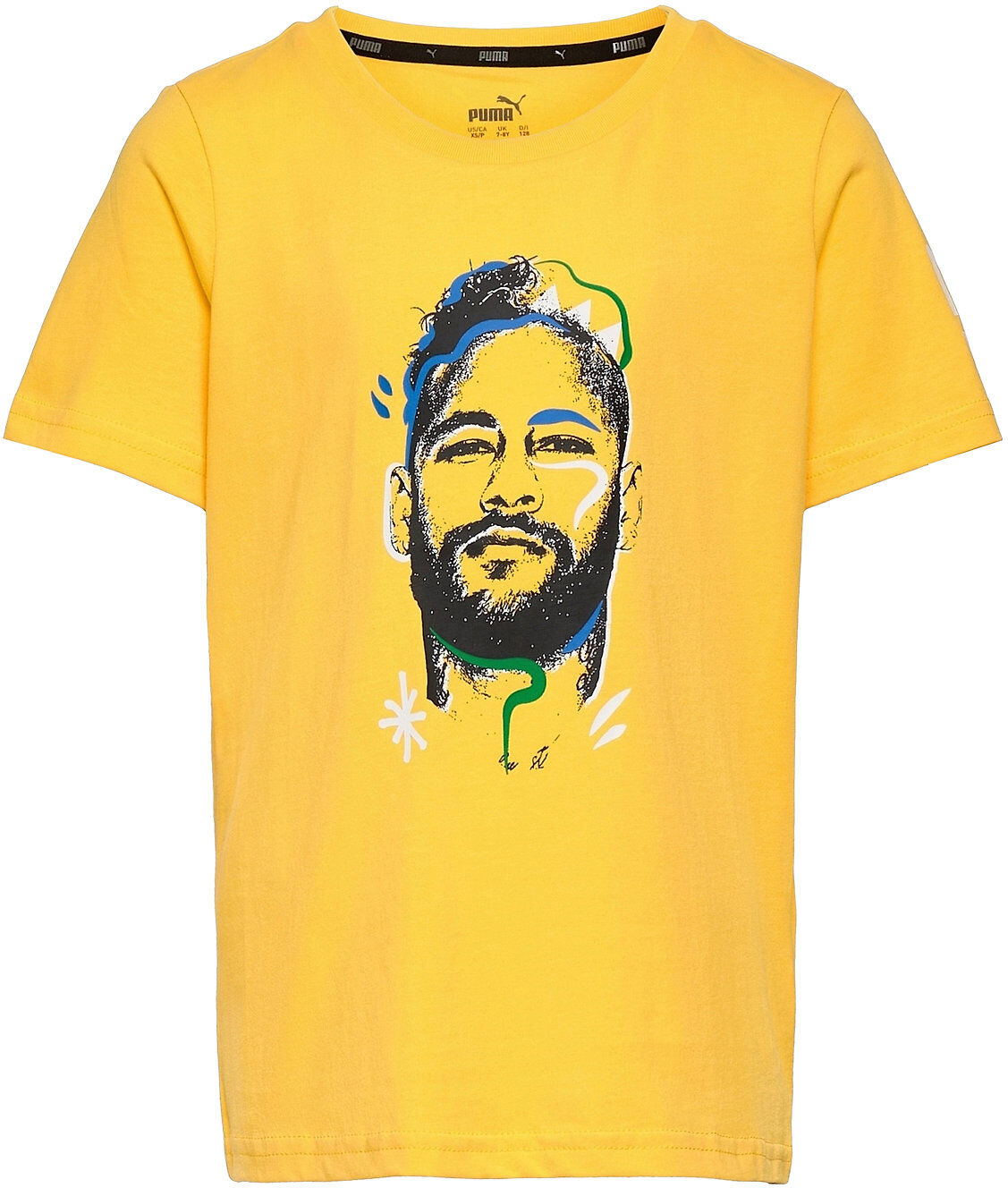 PUMA Neymar Jr Copa Graphic Tee Jr T-shirts Short-sleeved Gul PUMA