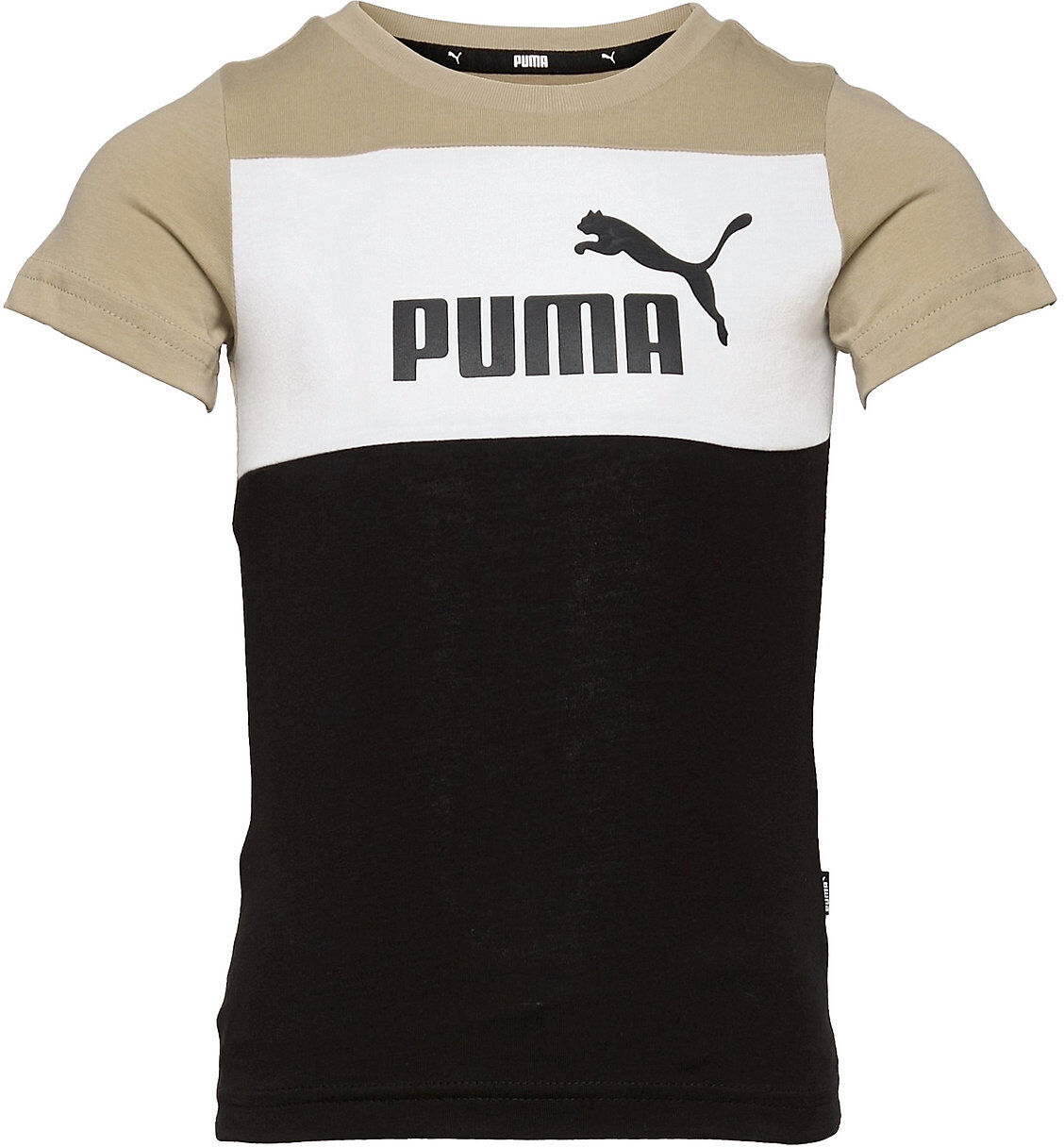 PUMA Ess+ Colorblock Tee B T-shirts Short-sleeved Multi/mønstret PUMA