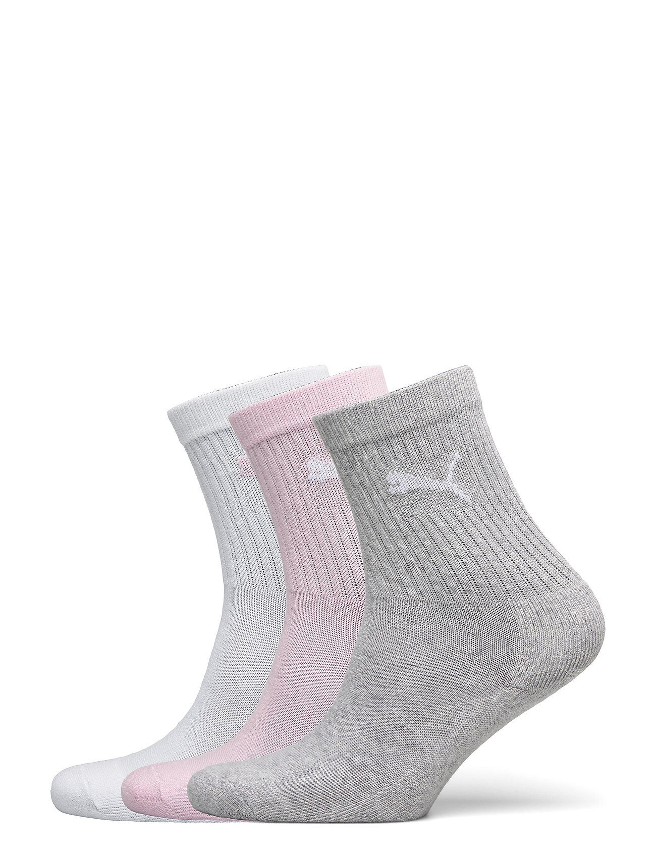 Puma Junior Crew Sock 3P Socks & Tights Socks Rosa PUMA