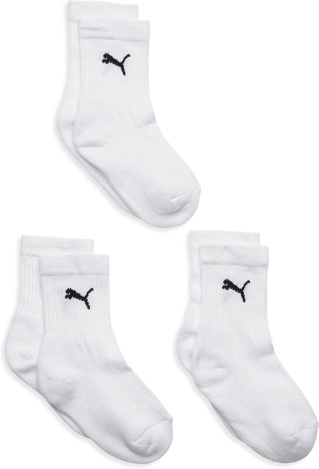 Puma Junior Crew Sock 3P Socks & Tights Socks Hvit PUMA