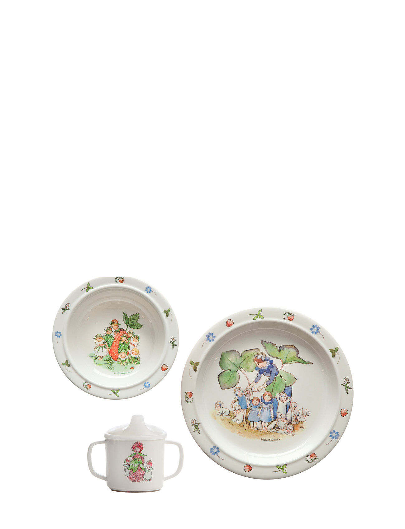 Rätt Start Elsa Beskow Swedish Children´s Songs , Giftbox, 3 Pcs Home Meal Time Dinner Sets Multi/mønstret Rätt Start