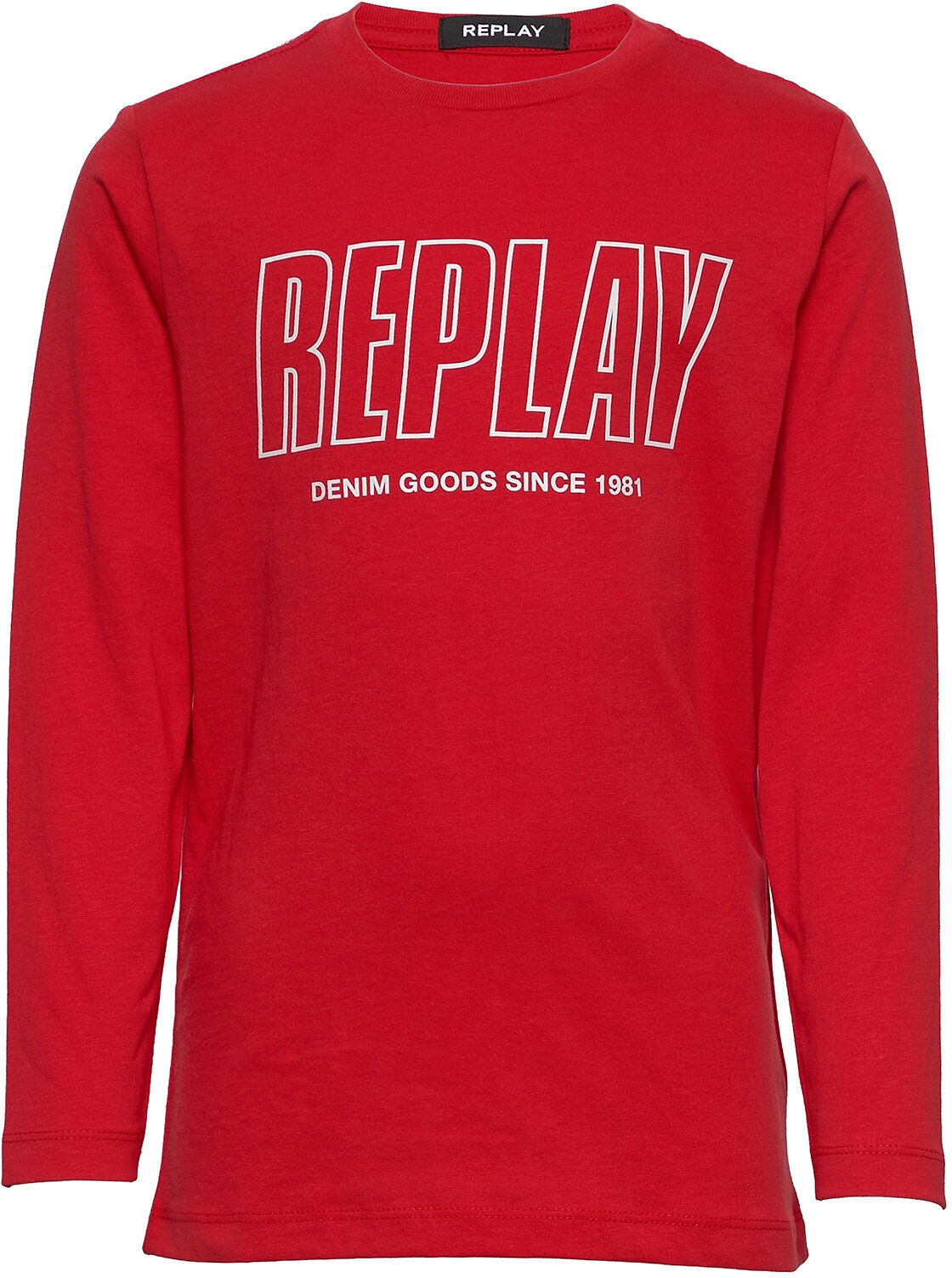 Replay Long Sleeves T-Shirt T-shirts Long-sleeved T-shirts Rød Replay