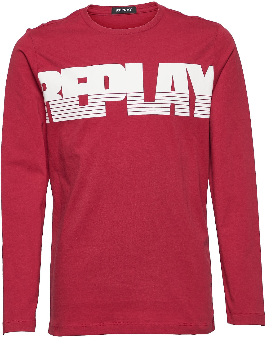 Replay Long-Sleeved T-Shirt T-shirts Long-sleeved T-shirts Rød Replay