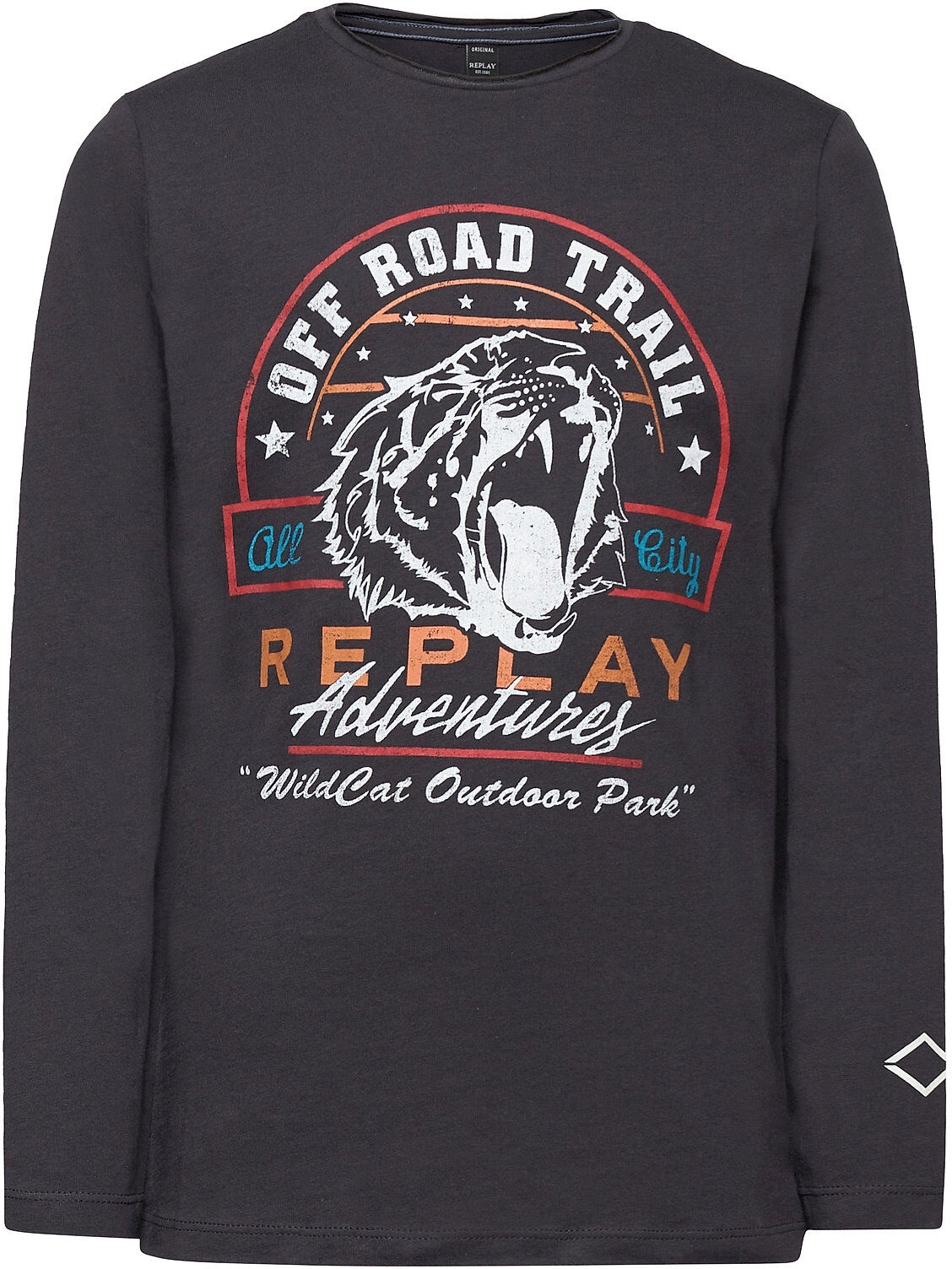 Replay Long-Sleeved T-Shirt Back To School T-shirts Long-sleeved T-shirts Blå Replay