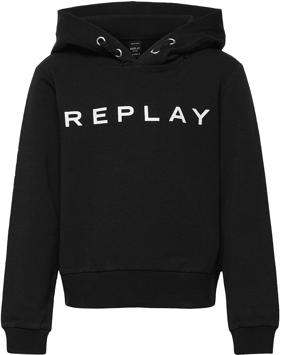 Replay Sweater Hettegenser Genser Svart Replay