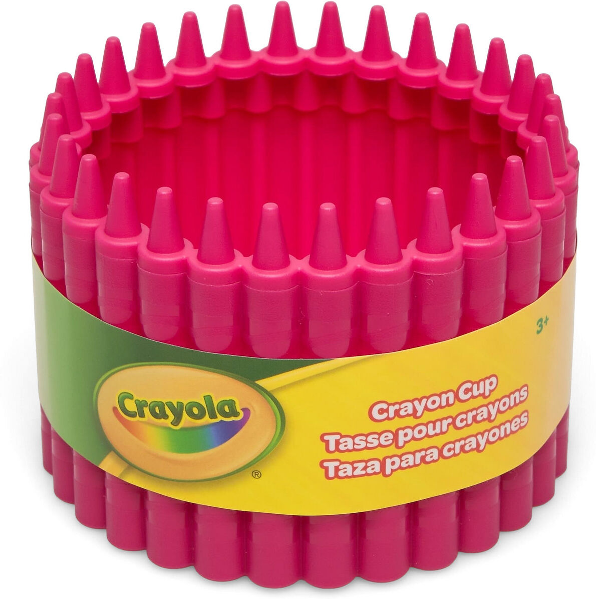 Crayola Crayon Cup Home Kids Decor Storage Rosa CRAYOLA