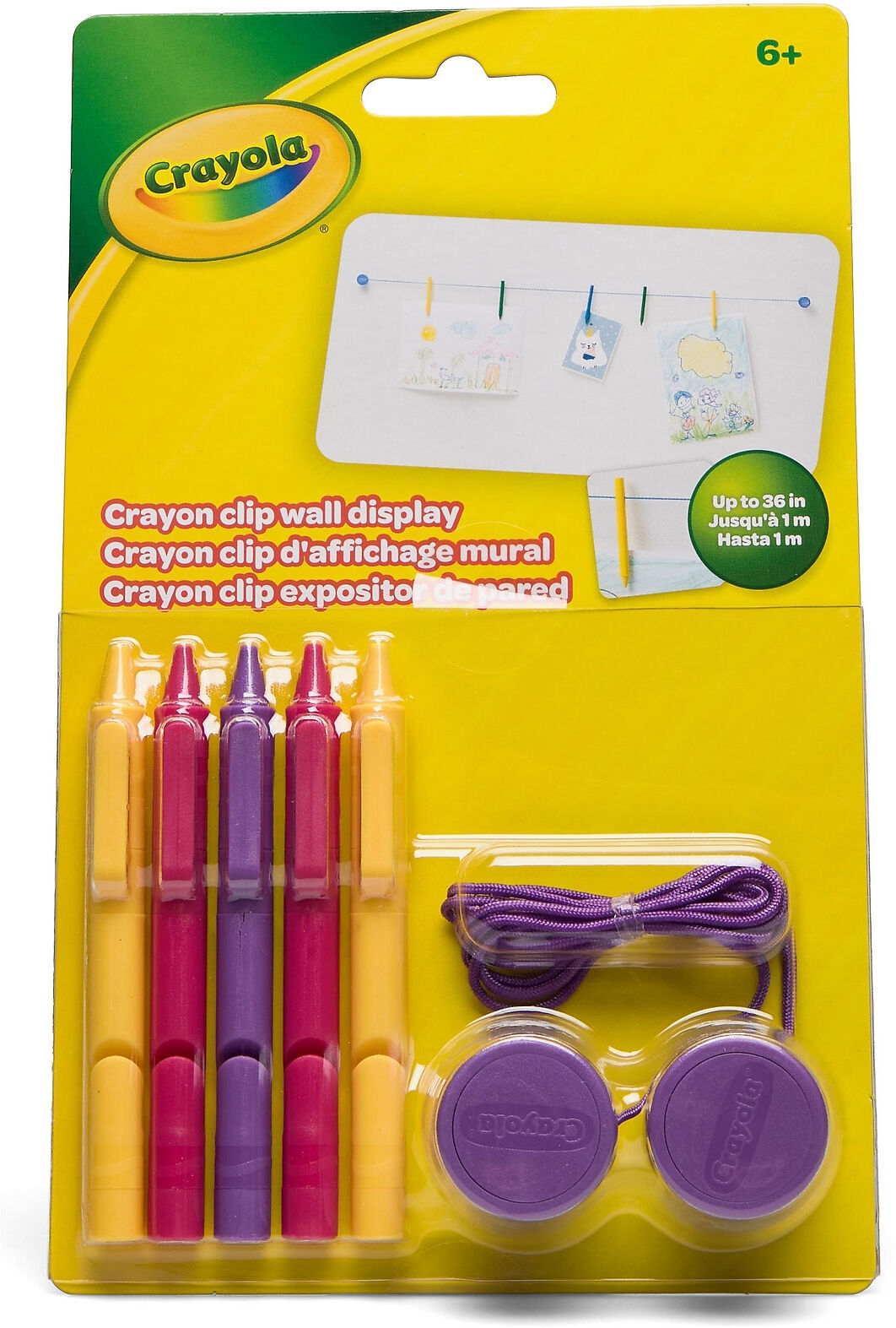 Crayola Clip Wall Display Toys Creativity Craft Multi/mønstret CRAYOLA