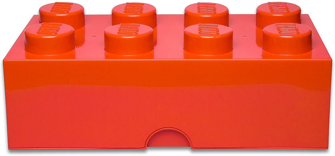 Lego Storage Brick 8 Home Kids Decor Storage Oransje LEGO STORAGE