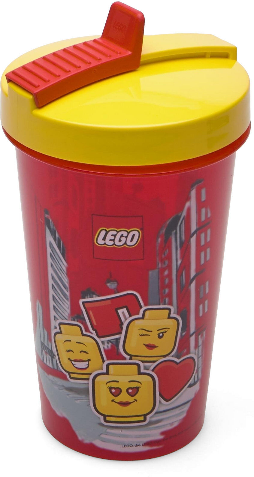 Lego Tumbler With Straw Home Meal Time Water Bottles Rød LEGO STORAGE