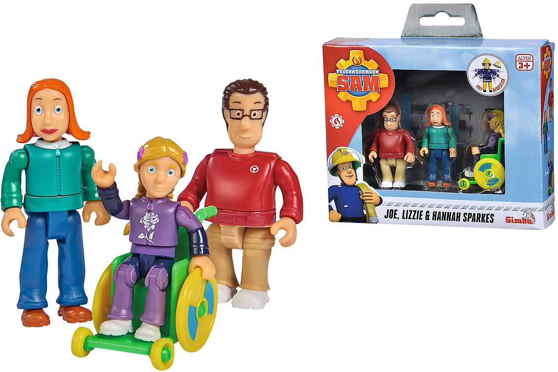 Fireman Sam - Sparkes Family Figurine Set Toys Playsets & Action Figures Multi/mønstret Fireman Sam