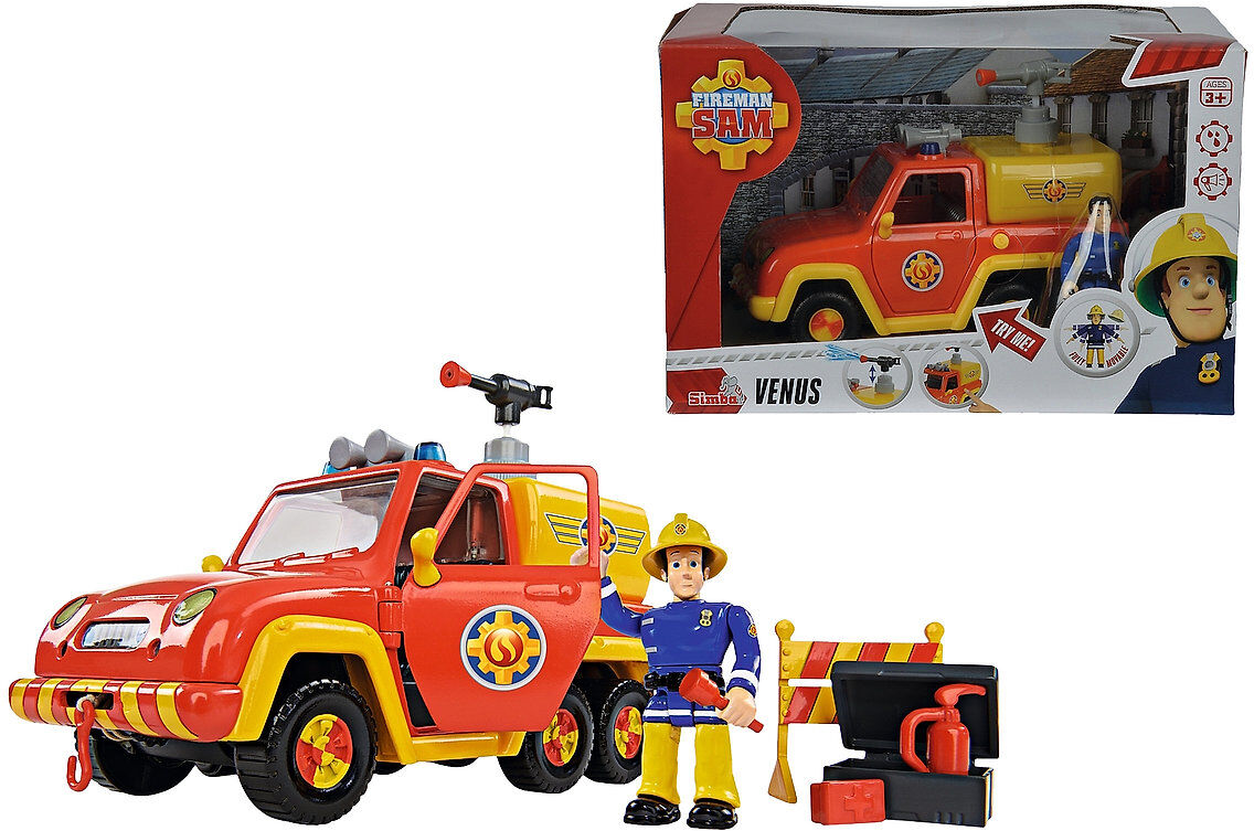 Fireman Sam - Fire Engine Venus Toys Toy Cars & Vehicles Toy Vehicles Rød Fireman Sam