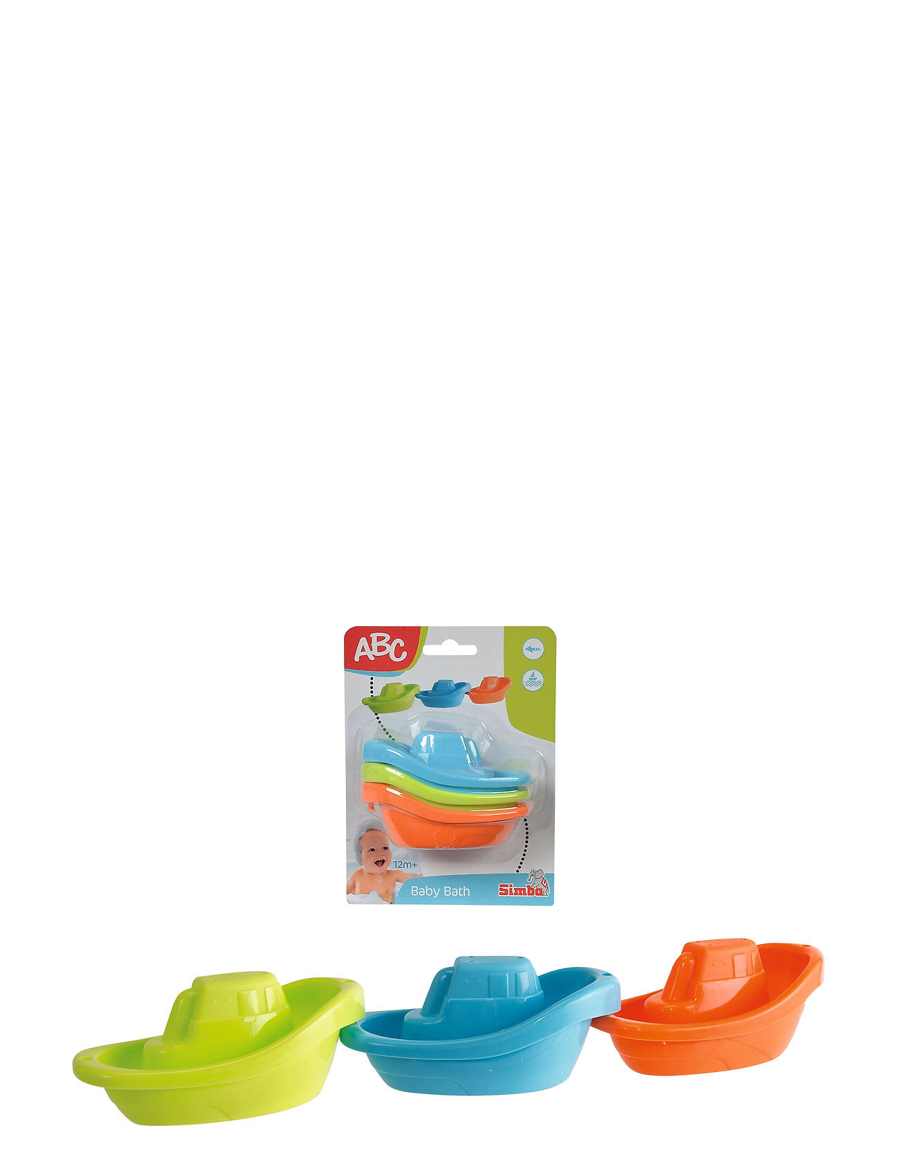 Simba Toys Abc - Bathing Boats Toys Bath & Water Toys Bath Toys Multi/mønstret Simba Toys