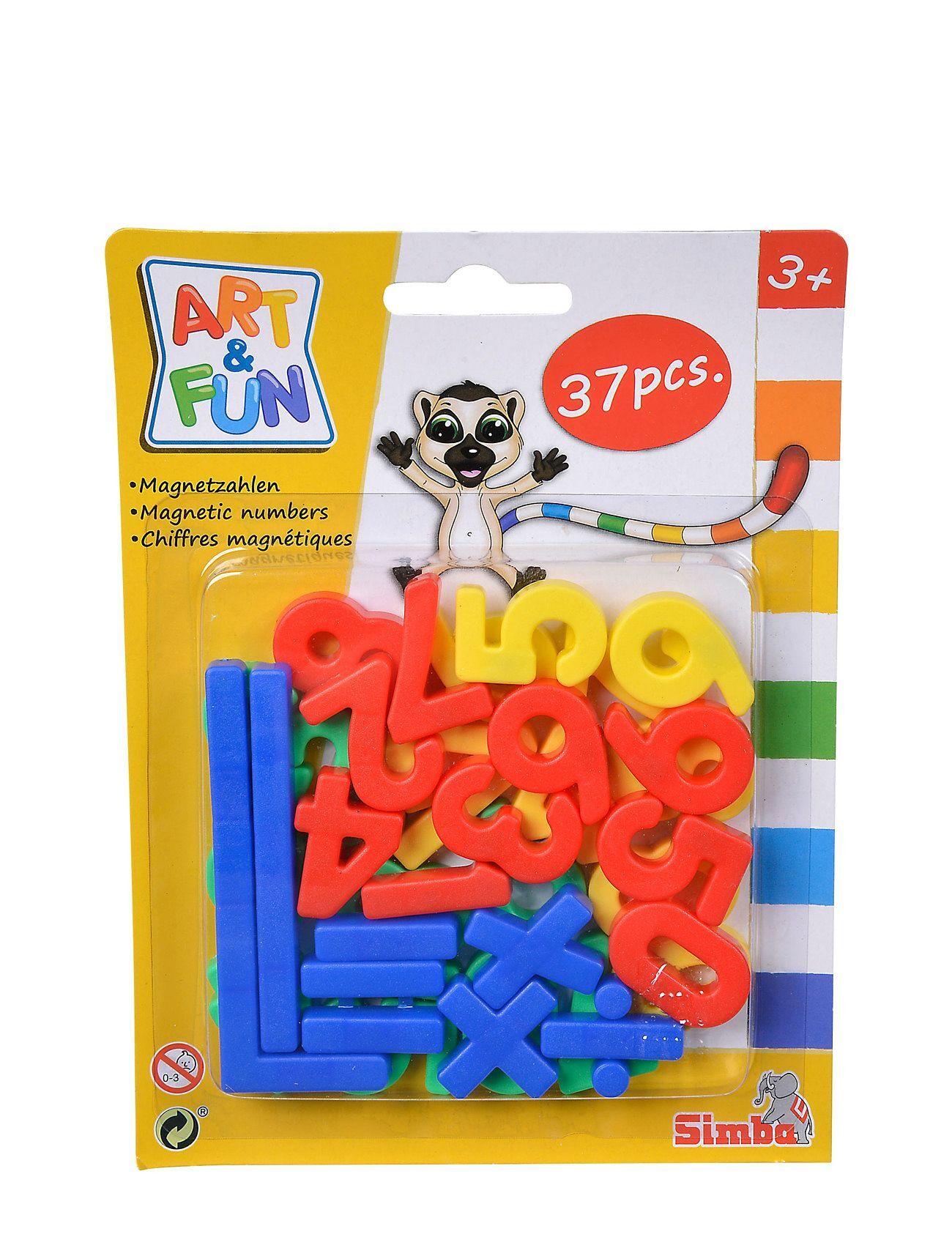 Simba Toys Art & Fun - Magnetic Numbers/Signs Toys Creativity Craft Multi/mønstret Simba Toys