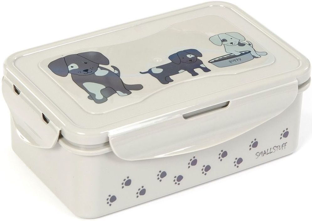 Smallstuff Lunchbox, Large, Sausage Dog Home Meal Time Lunch Boxes Grå Smallstuff