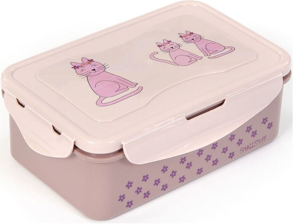 Smallstuff Lunchbox, Large, Cat Home Meal Time Lunch Boxes Rosa Smallstuff