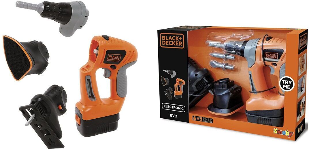 Smoby Black & Decker - Evo Multi Function Tool Toys Role Play Toy Tools Oransje Smoby