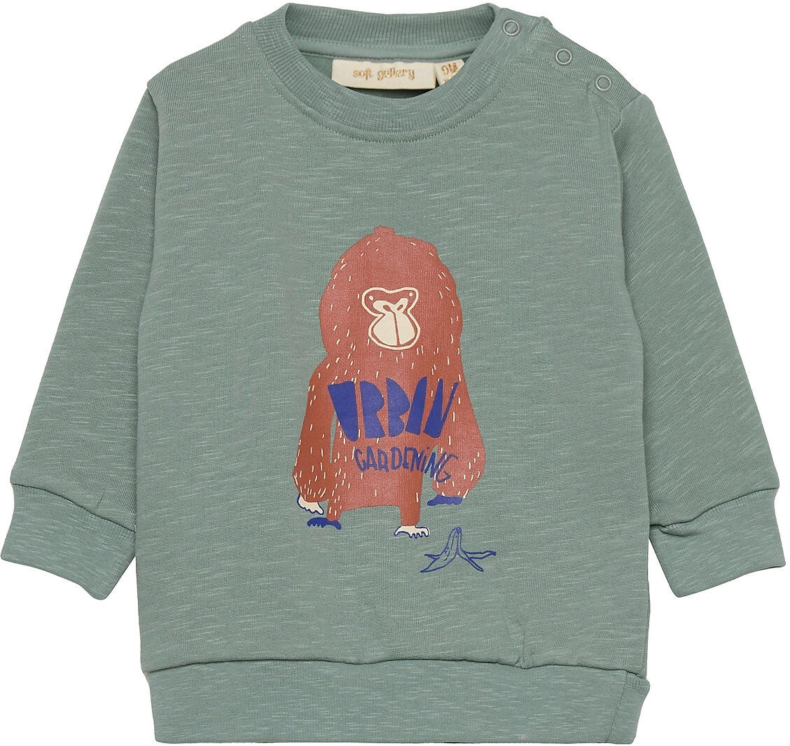 Soft Gallery Sgiggy Buzz Sweatshirt Sweat-shirt Genser Grønn Soft Gallery