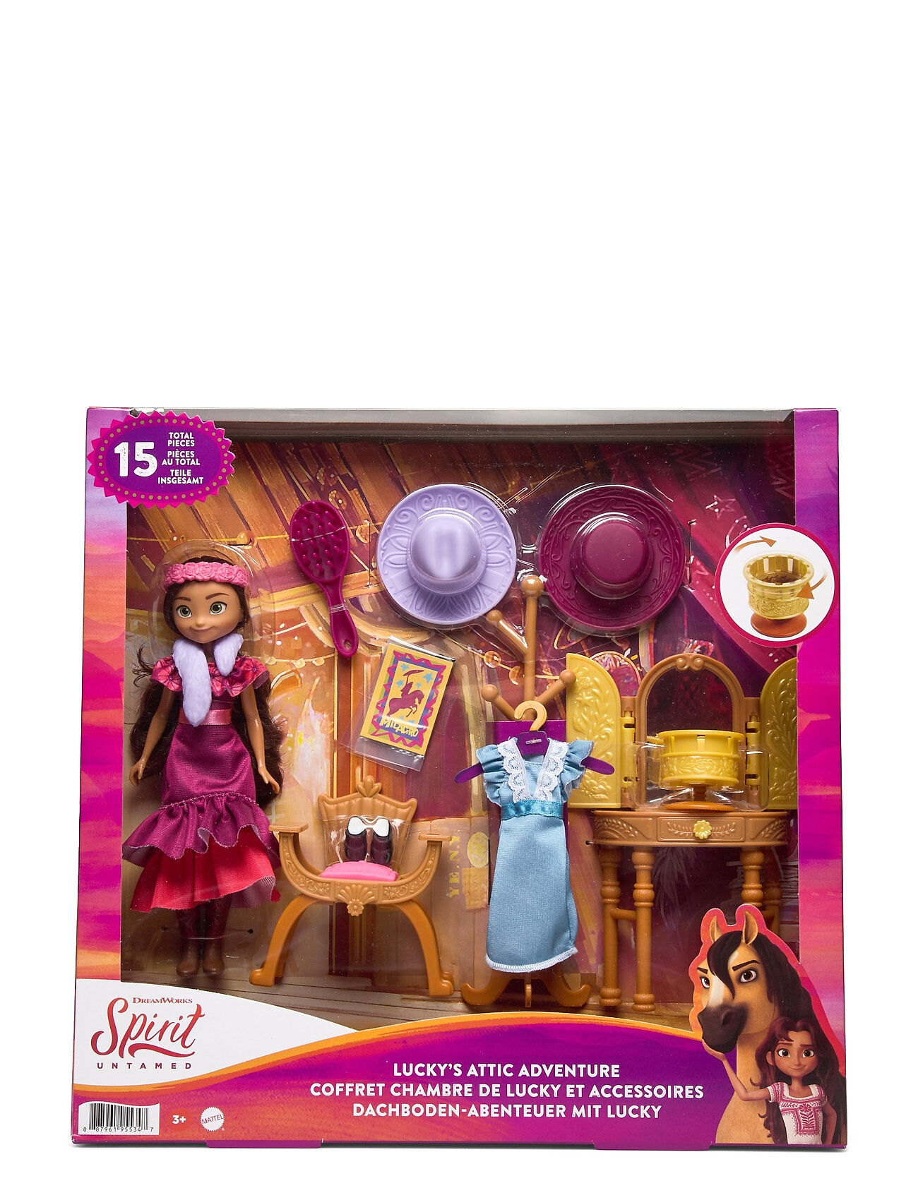 Spirit Untamed Lucky's Attic Adventure Toys Dolls & Accessories Dolls Multi/mønstret Spirit