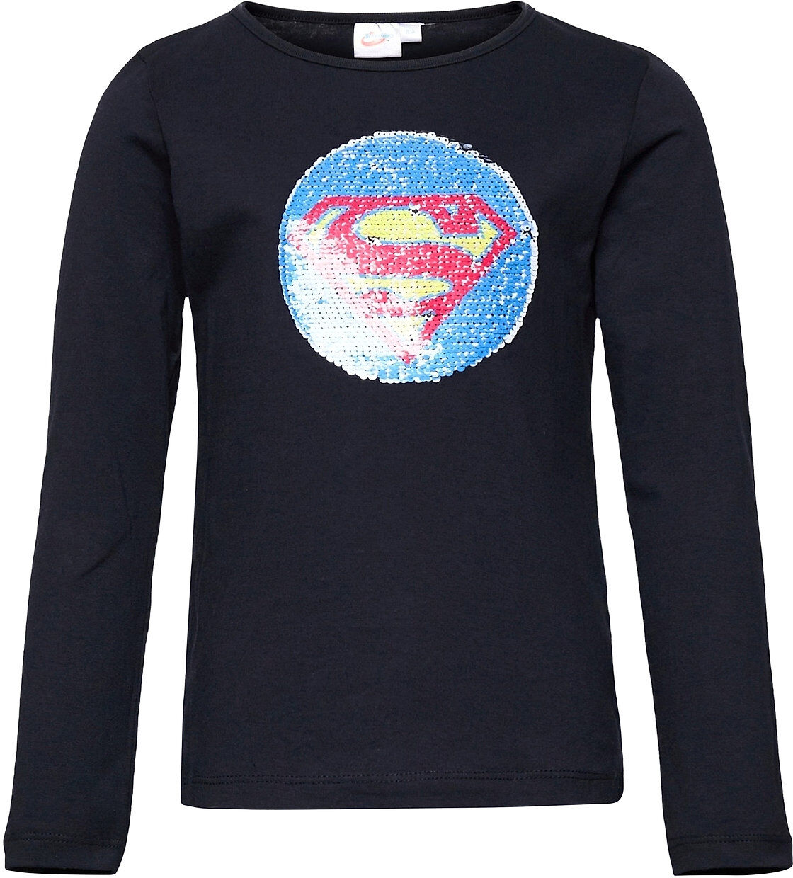 DC Super Heroes T-Shirt Sequins T-shirts Long-sleeved T-shirts Blå DC Super Heroes