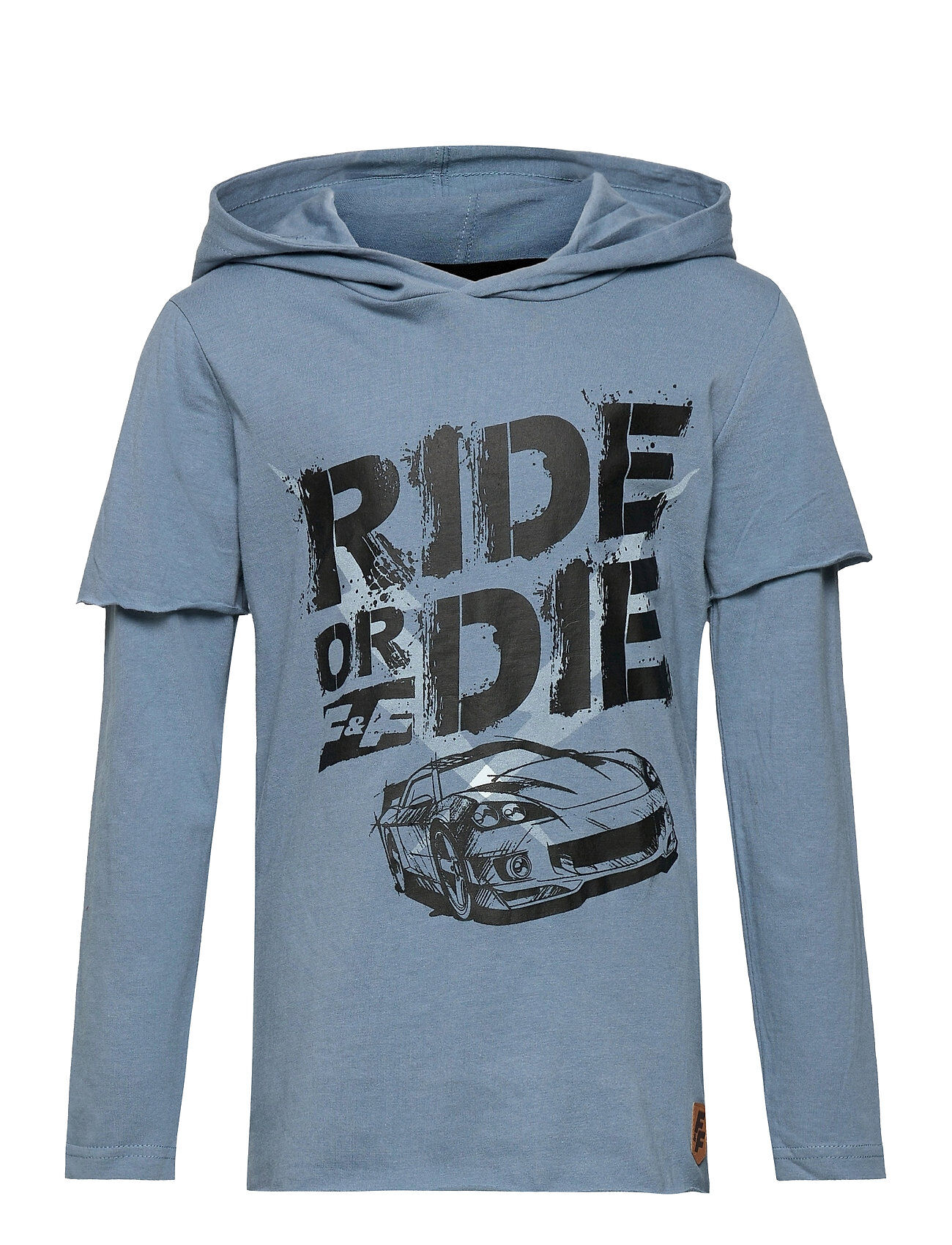 Fast & Furious Hoodie T-Shirt Hettegenser Genser Blå Fast & Furious