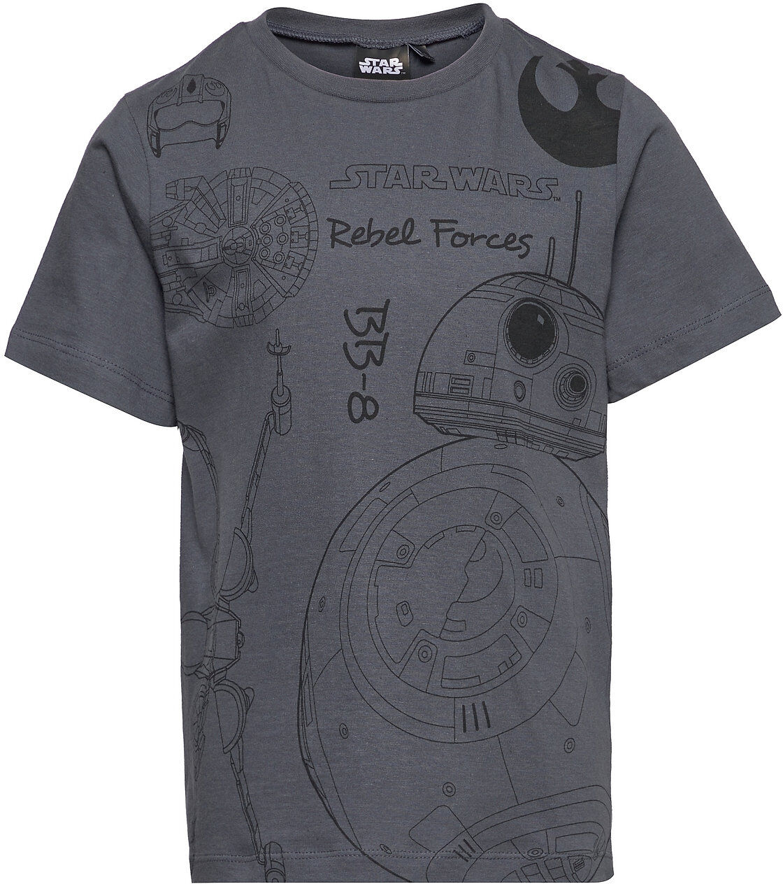 Star Wars Short-Sleeved T-Shirt T-shirts Short-sleeved Grå Star Wars