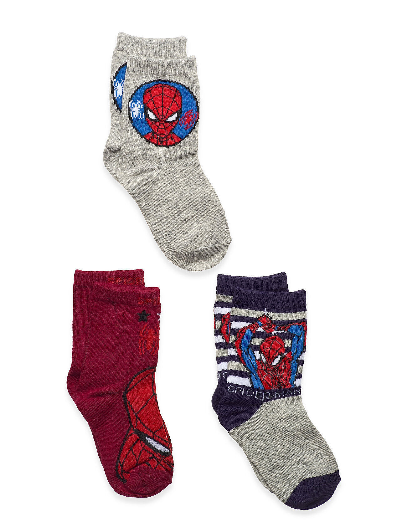 Marvel 3 Pack Socks Socks & Tights Socks Grå Marvel