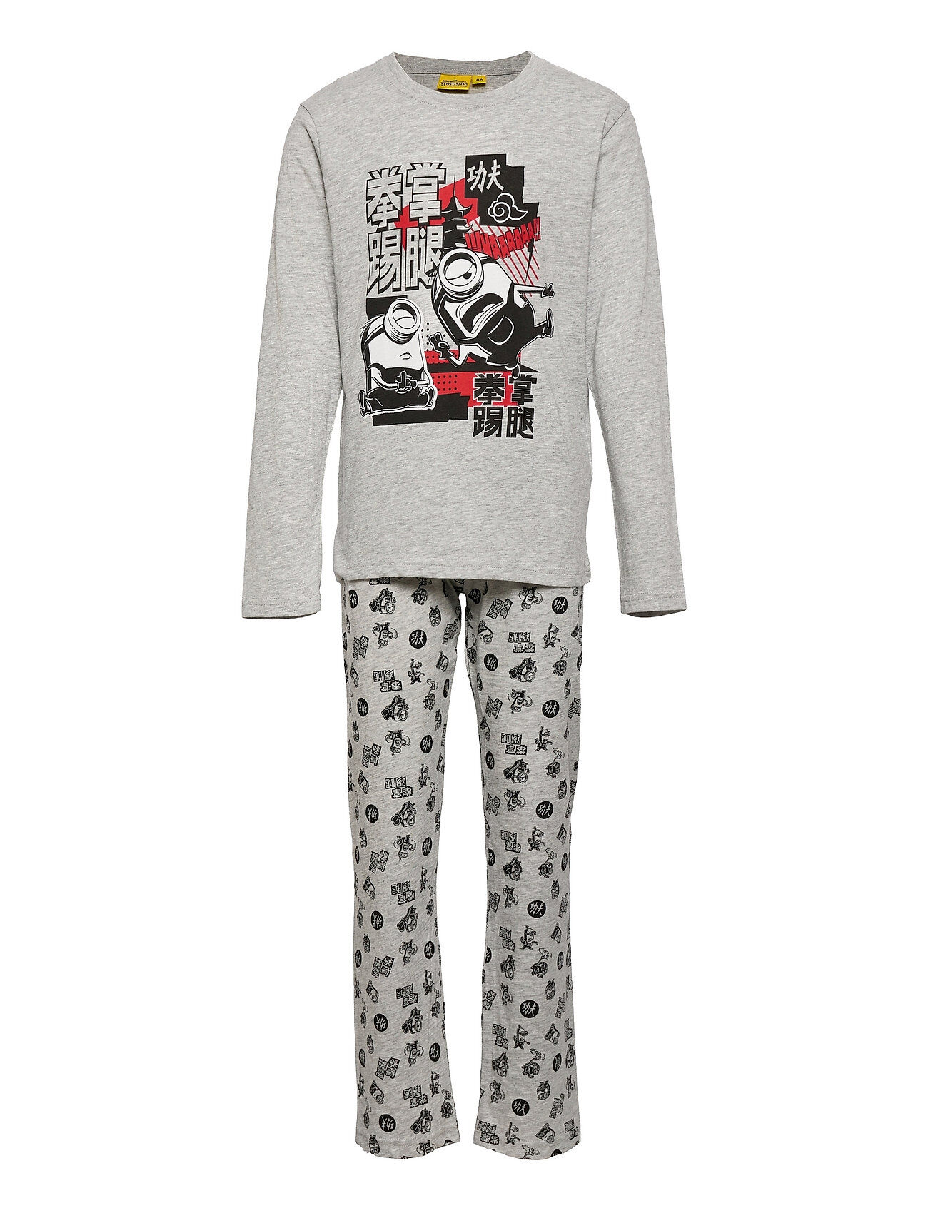 Minions Pyjama Pyjamas Sett Grå Minions