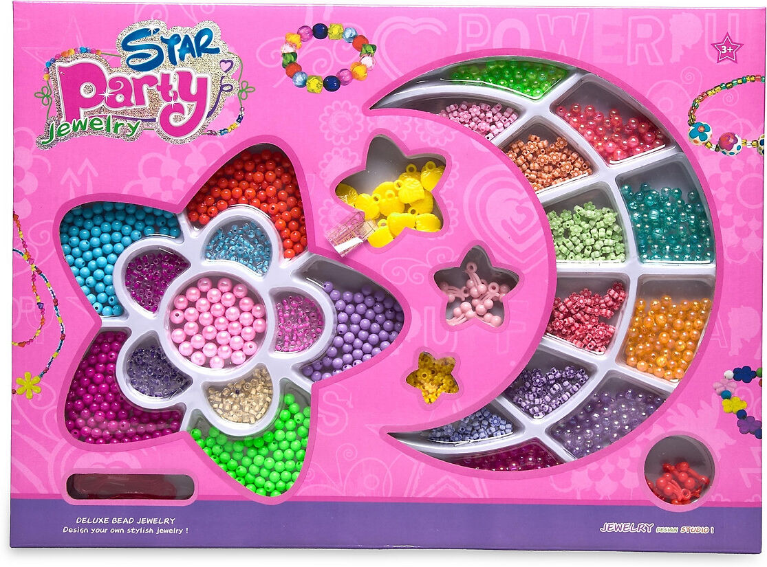 Suntoy Pärlset Stjärna & Måne Toys Creativity Craft Multi/mønstret Suntoy