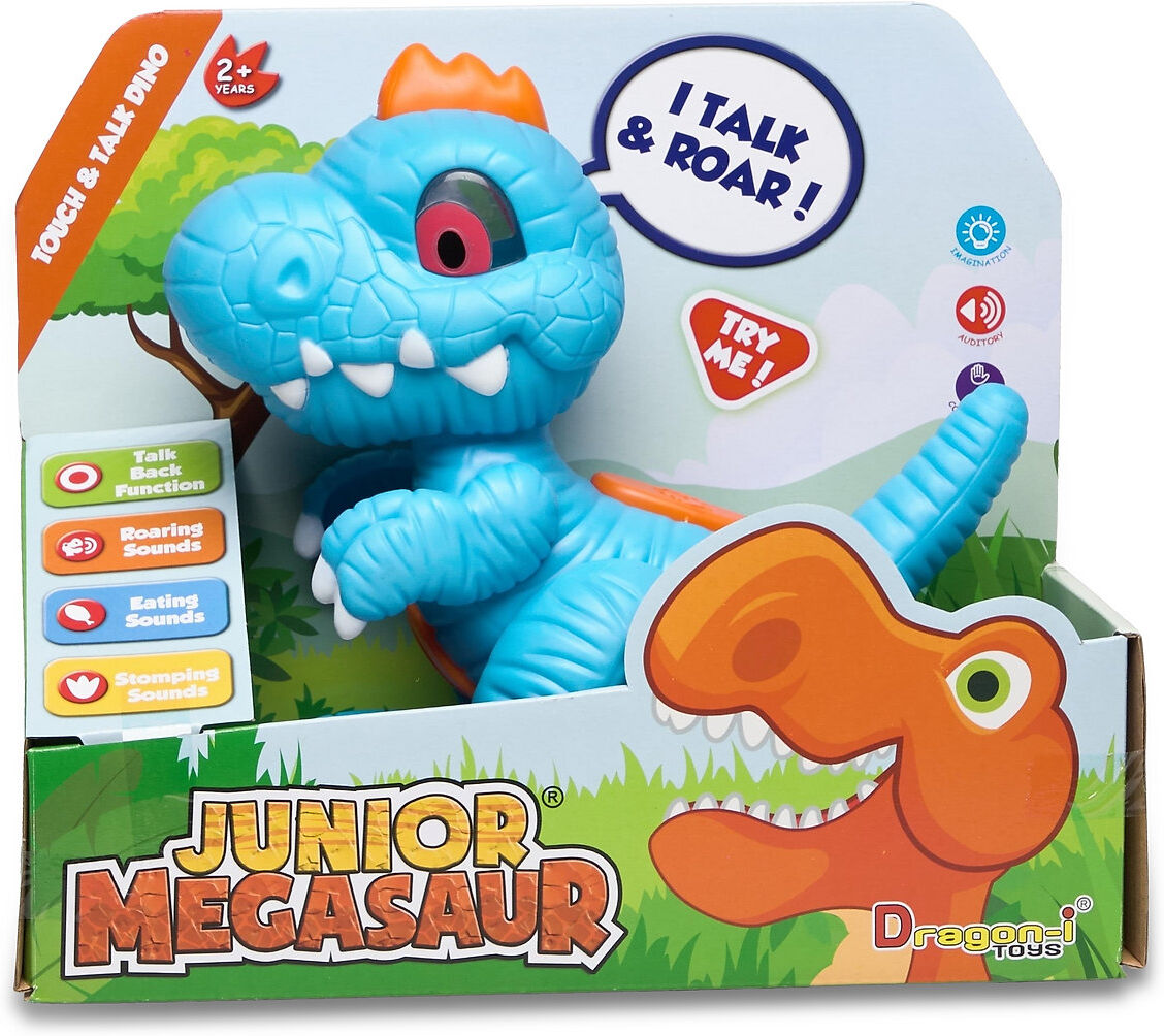 Suntoy Dragon-I T-Rex Junior Megasaur Touch And Talk Toys Baby Toys Educational Toys Activity Toys Multi/mønstret Suntoy