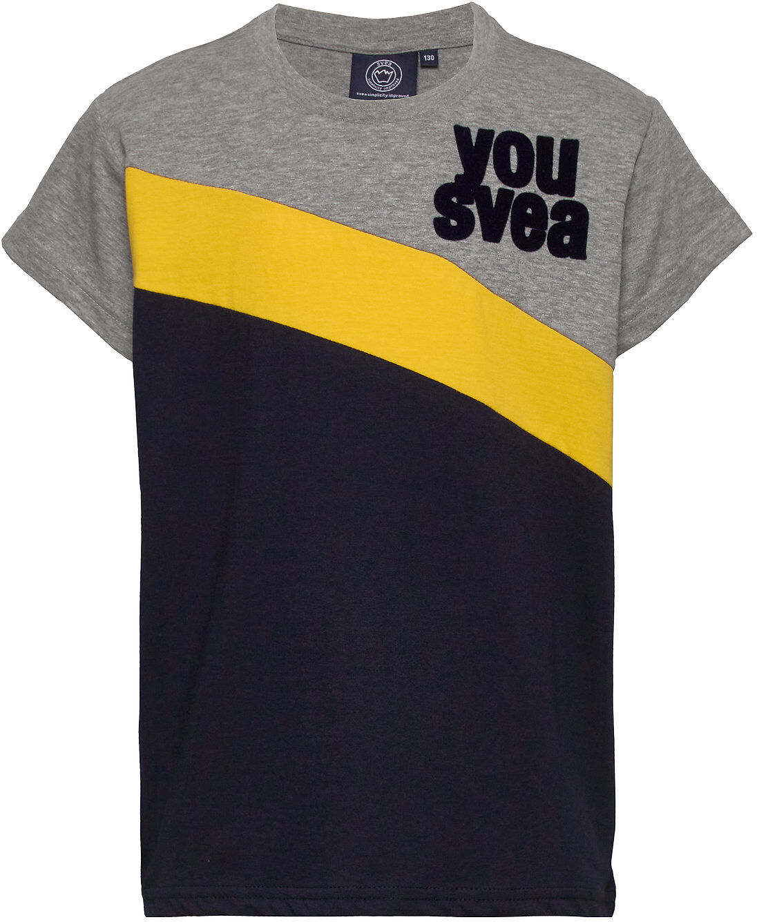 Svea Colorblock Jr Tee T-shirts Short-sleeved Grå Svea