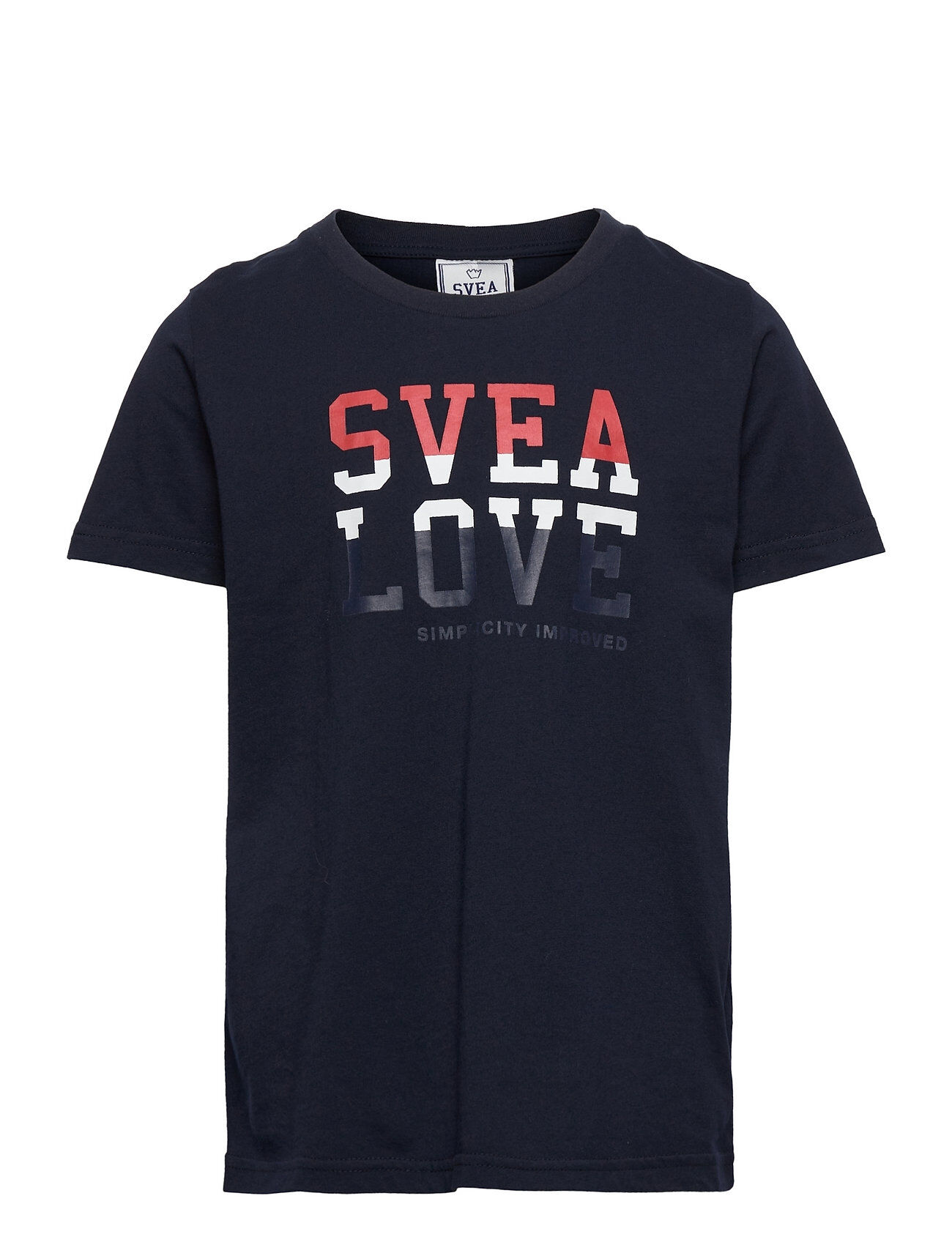 Svea Cat Baby Tee T-shirts Short-sleeved Blå Svea