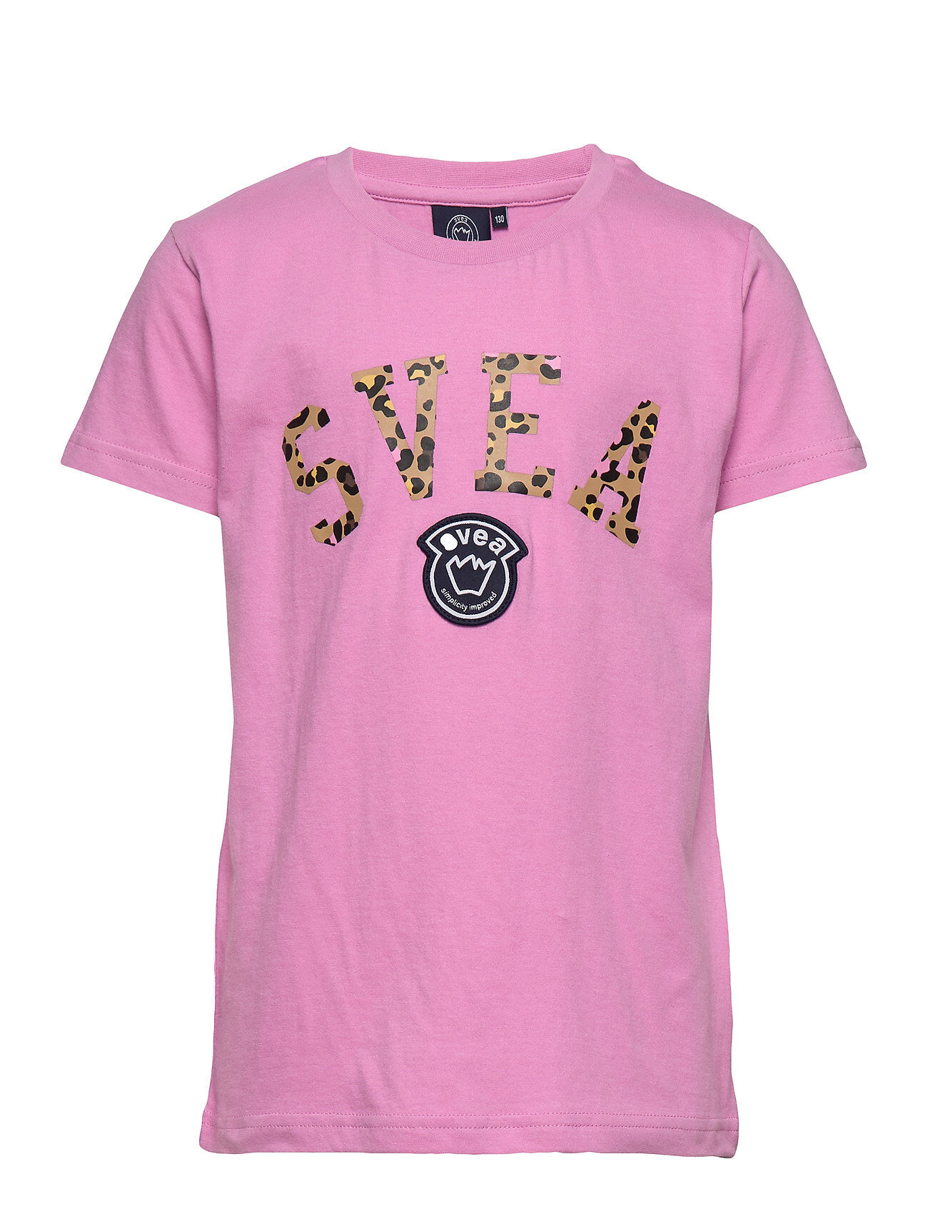 Svea K. Leo Logo Tee T-shirts Short-sleeved Rosa Svea