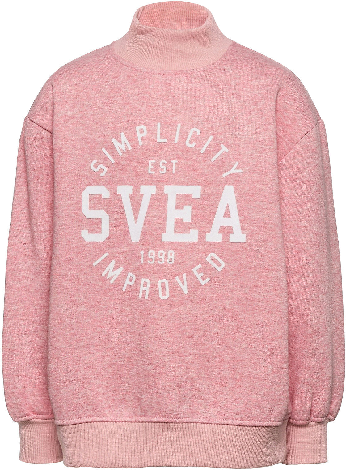 Svea K. Mock Neck Sweat Sweat-shirt Genser Rosa Svea