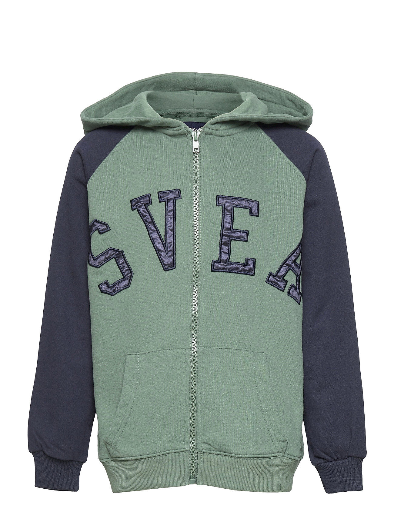 Svea K. Raglan Zip Hood Hettegenser Genser Grønn Svea