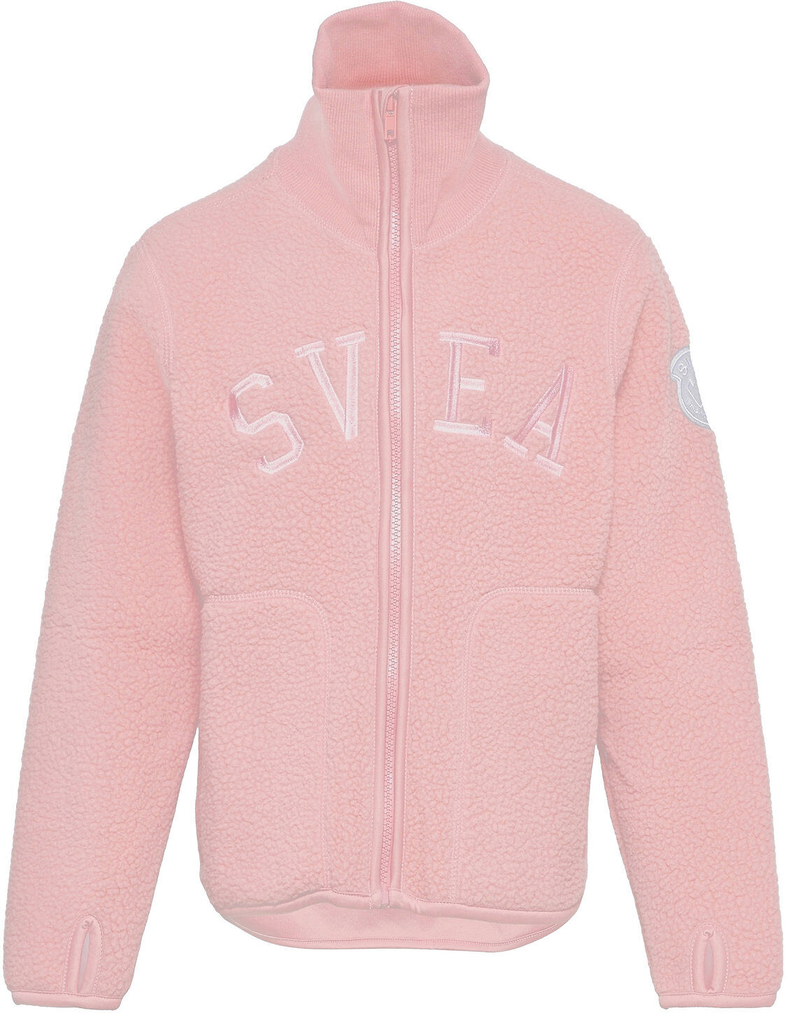 Svea K. Pile Turtle Zip Sweat Outerwear Fleece Outerwear Fleece Jackets Rosa Svea