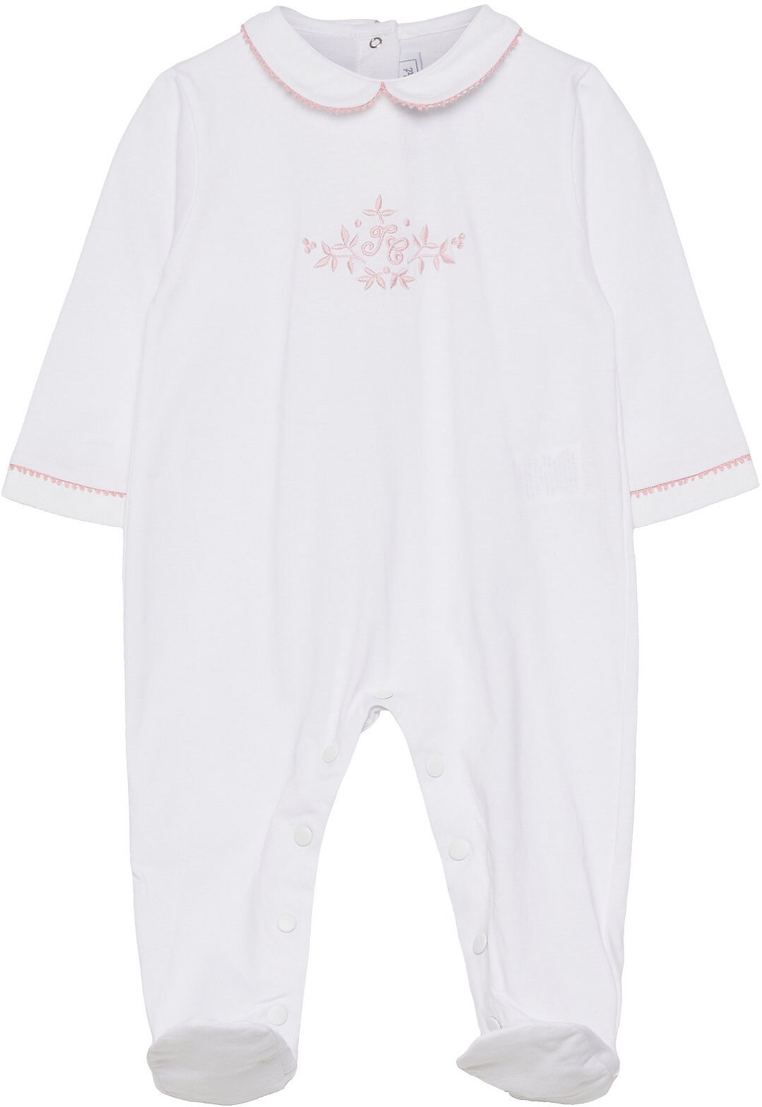 Tartine et Chocolat Feuilles De Lin Sleepsuit Pyjamas Sie Jumpsuit Hvit Tartine Et Chocolat