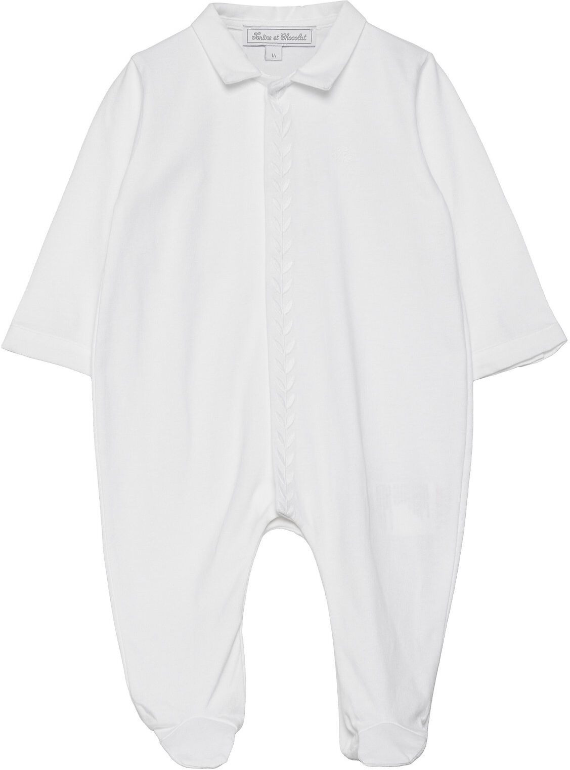 Tartine et Chocolat Linge D'antan Sleepsuit Pyjamas Sie Jumpsuit Hvit Tartine Et Chocolat