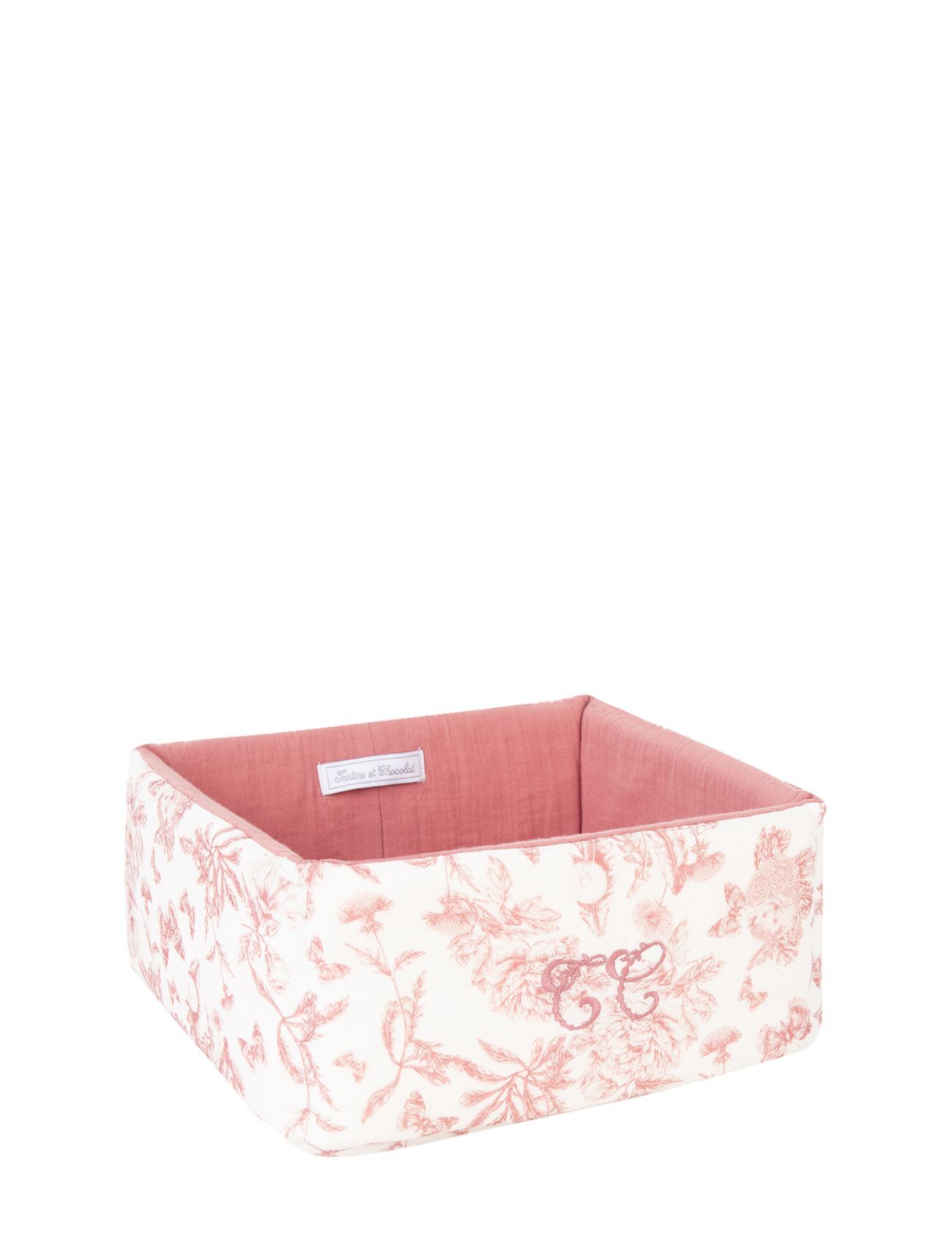 Tartine et Chocolat Toile De Jouy Basket Home Kids Decor Storage Rosa Tartine Et Chocolat