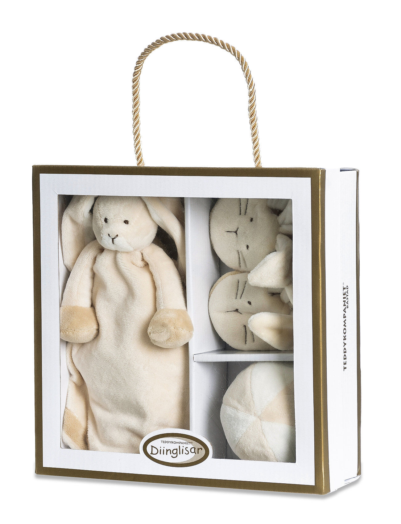 Teddykompaniet Diinglisar Giftbox Rabbit Gift Sets Beige Teddykompaniet