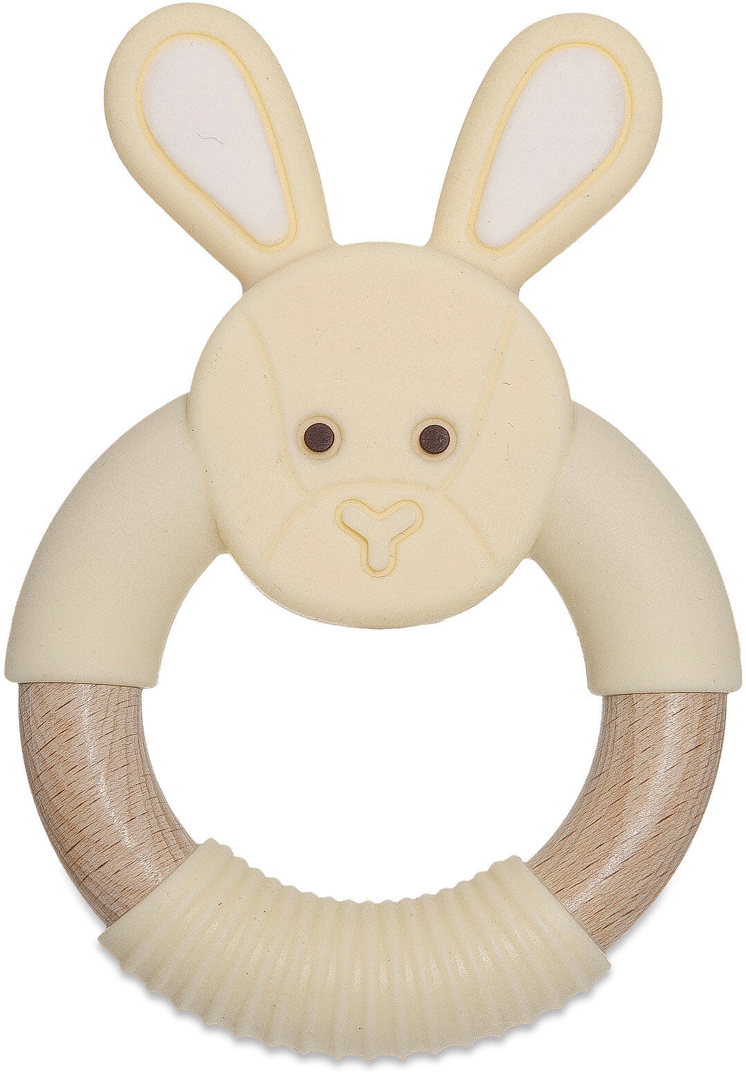 Teddykompaniet Diinglisar Teether Rabbit Toys Baby Toys Teething Toys Beige Teddykompaniet