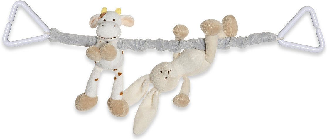 Teddykompaniet Diinglisar Pram Hanger Rabbit & Cow Baby & Maternity Strollers & Accessories Stroller Accessories Grå Teddykompaniet