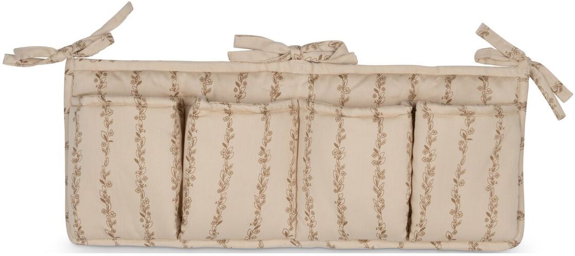 That's Write Bed Pocket - Leaves Stripe Baby & Maternity Baby Sleep Cot Organisers Beige That's Mine