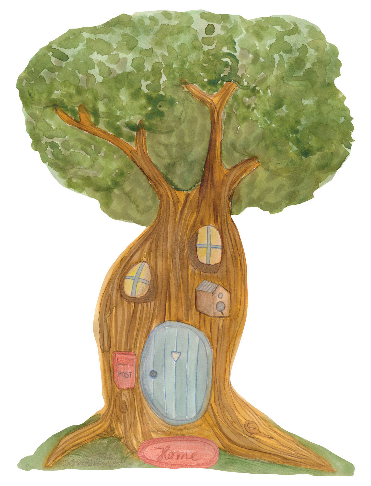 That's Write Tree House Home Kids Decor Wall Stickers Multi/mønstret That's Mine