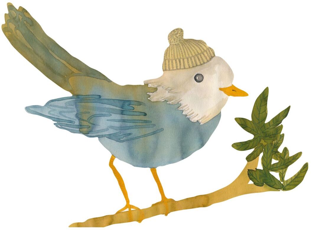 That's Write Blue Birdy Home Kids Decor Wall Stickers Blå That's Mine