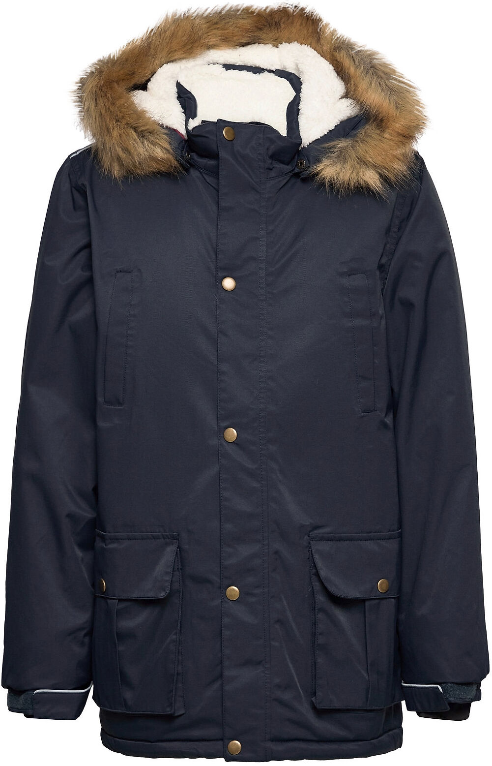 The New Tnvalle Twill Nylon Jacket Parkas Jakke Blå The New