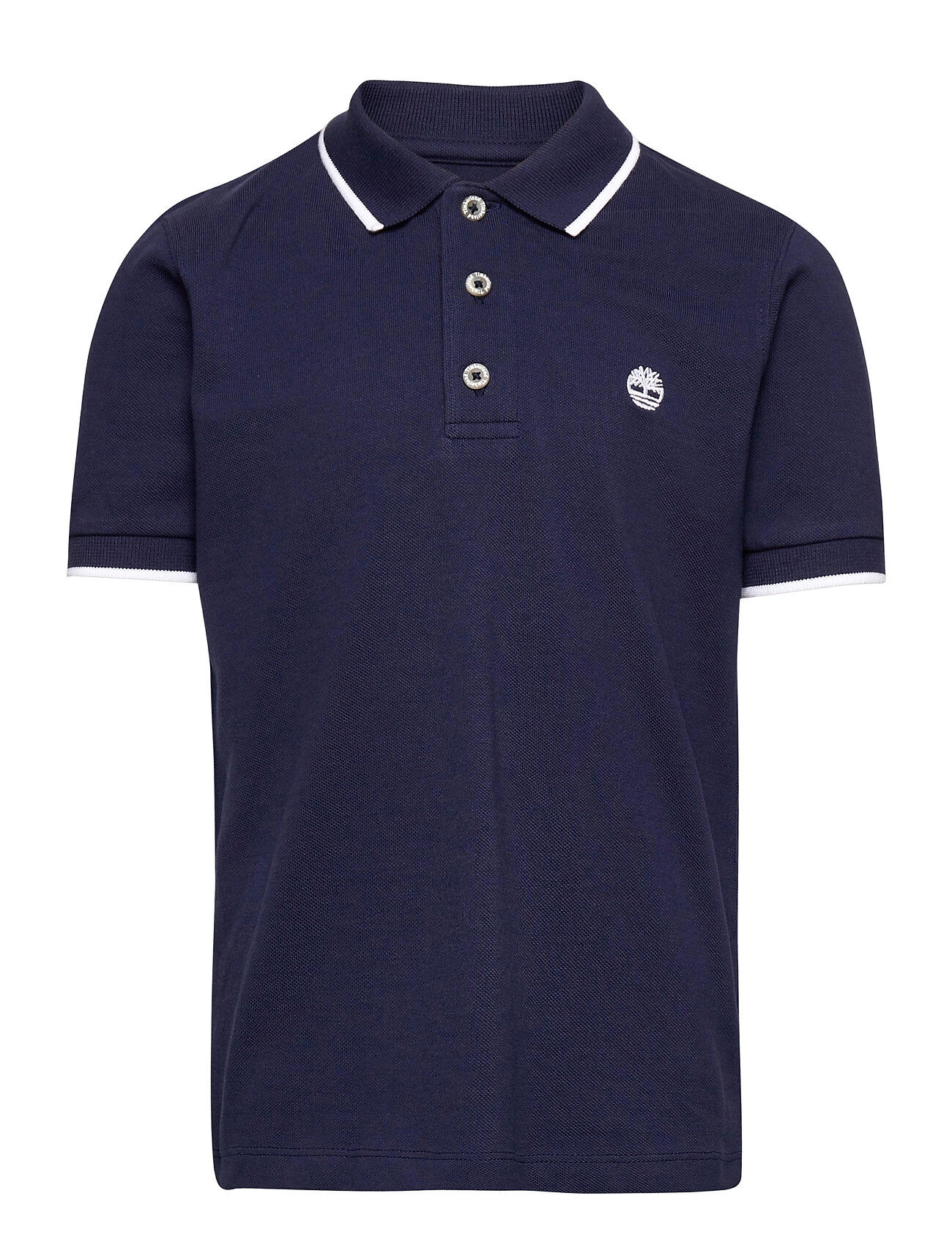 Timberland Short Sleeve Polo T-shirts Polo Shirts Short-sleeved Polo Shirts Blå Timberland