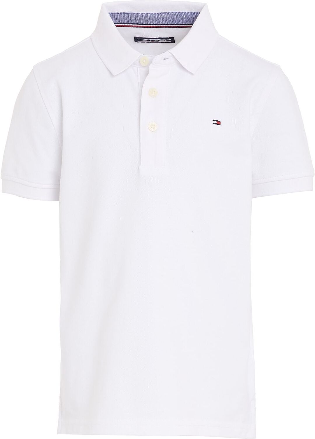 Tommy Hilfiger Boys Tommy Polo S/S T-shirts Polo Shirts Short-sleeved Polo Shirts Hvit Tommy Hilfiger