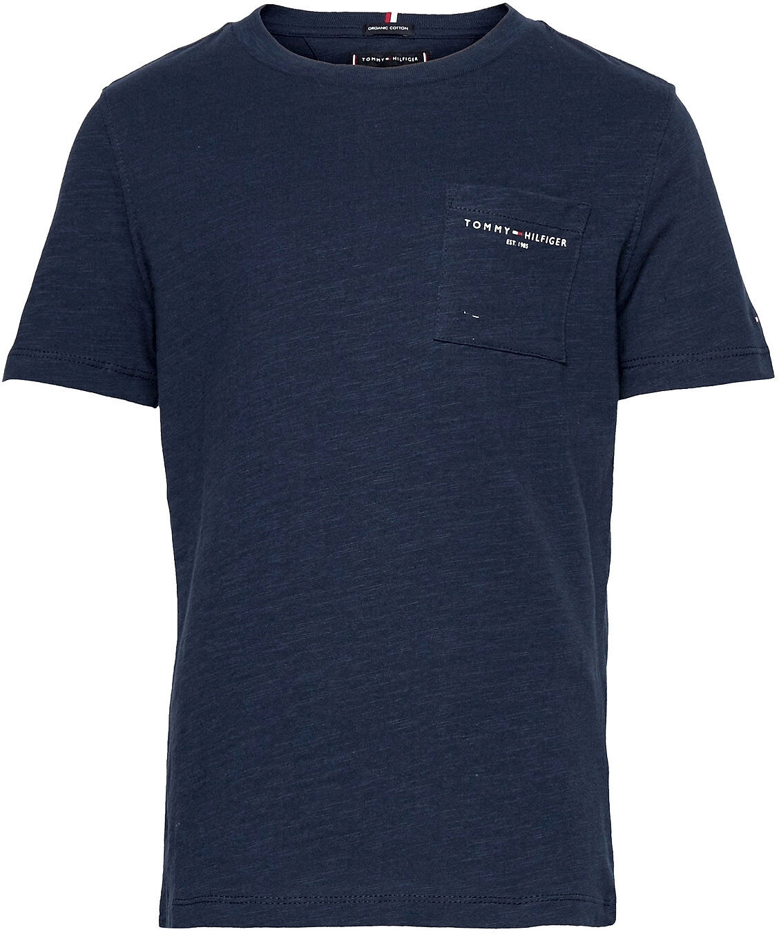 Tommy Hilfiger Essential Slub Pocket Tee S/S T-shirts Short-sleeved Blå Tommy Hilfiger